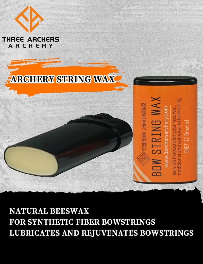 THREE ARCHERS Archery Bowstring Wax Recurve Bow Wax Pure Natural Beeswax - Image 3